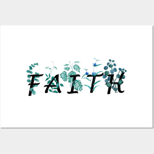 letter faith calligraphy Posters and Art